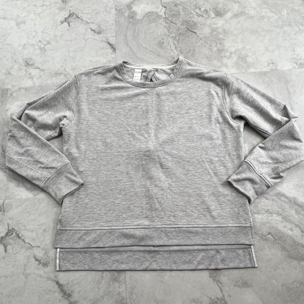 Victoria Secrets Sport VSX Pullover Sweatshirt Long Sleeve Pullover Large L Gray